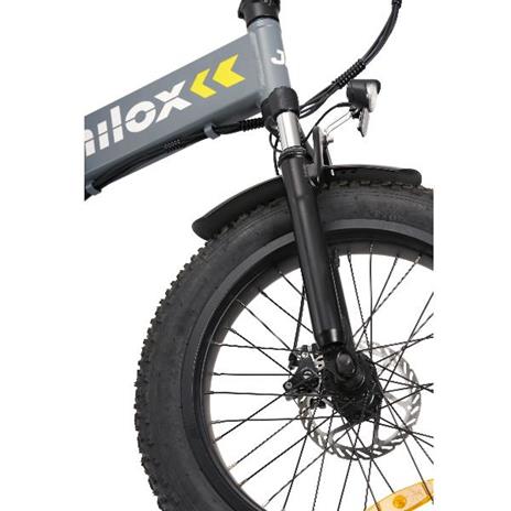 Nilox J4 Plus Bicicletta Elettrica Bike Alluminio 24 kg Litio Bianco Giallo Grigio - 2