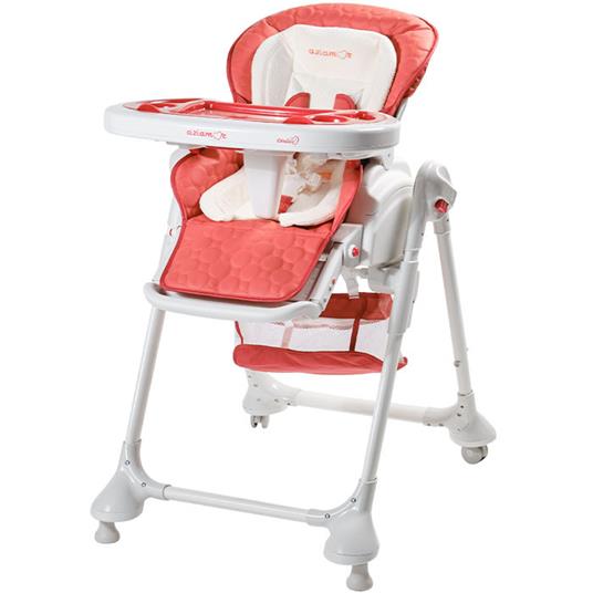 Seggiolone Pappa Dindalo'' Con Funzione a Dondolo Regolabile Colore Rosso