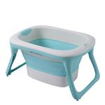Vaschetta Splash&Go per Il Bagno Neonato Pieghevole e richiudibile 0-12 Mesi Azzurro