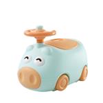 Vasino Piggy Ergonomico Con Coperchio e Funzione Sgabello e Volante Interattivo Verde