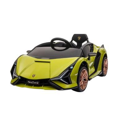 Lamborghini Sian Macchina Elettrica 12V Monoposto con Telecomando Verde