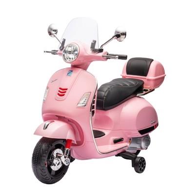 Vespa GTS Piaggio 12V Moto per Bambini con Bauletto Colore Rosa