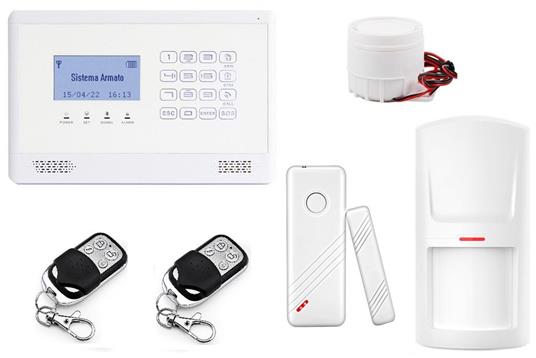 Nuovo Antifurto LKM Allarme Casa Kit Gsm Wireless Senza Fili Controllabile Da Cellulare Con Apposita App - Menu E Manuale In Italiano Colore Bianco