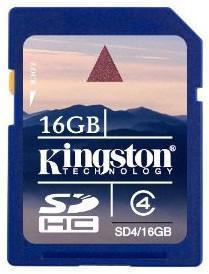 Kingston SDHC Class 4 Secure Digital (SDHC) Scheda Di Memoria SD 16 GB