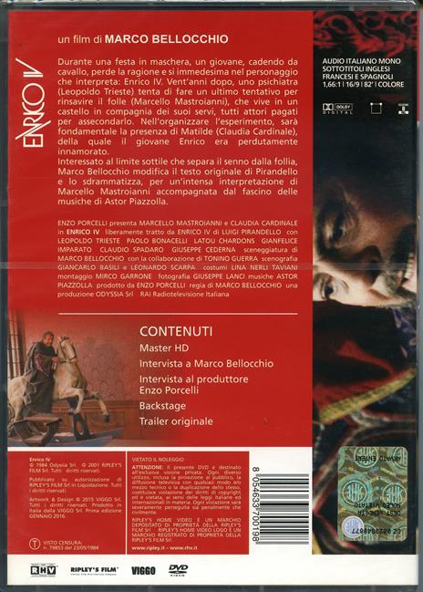 Enrico IV di Marco Bellocchio - DVD - 2