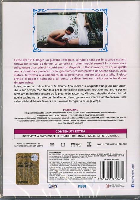 L' Iniziazione (DVD) di Gianfranco Mingozzi - DVD - 3