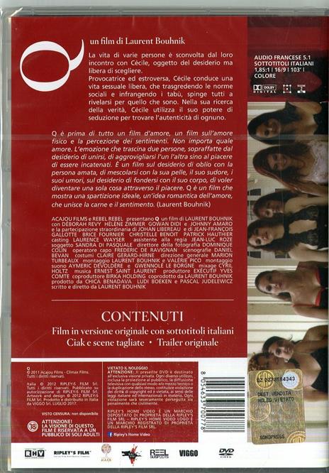 Q (DVD) di Laurent Bouhnik - DVD - 2
