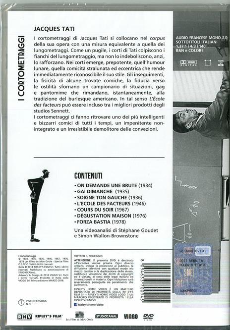 Tati. I cortometraggi (DVD) di Jacques Tati - DVD - 2