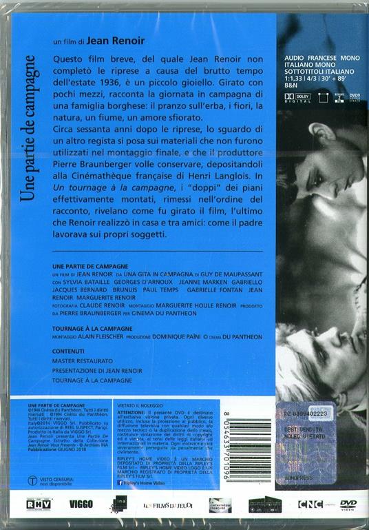 Une partie de campagne (DVD) di Jean Renoir - DVD - 2