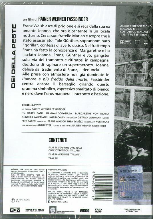Dei della peste (DVD) di Rainer Werner Fassbinder - DVD - 2