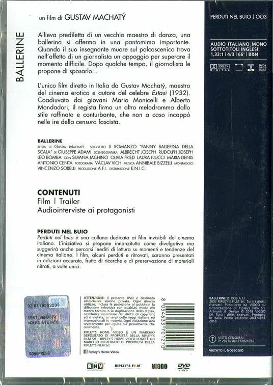 Ballerine (DVD) di Gustav Machaty - DVD - 2