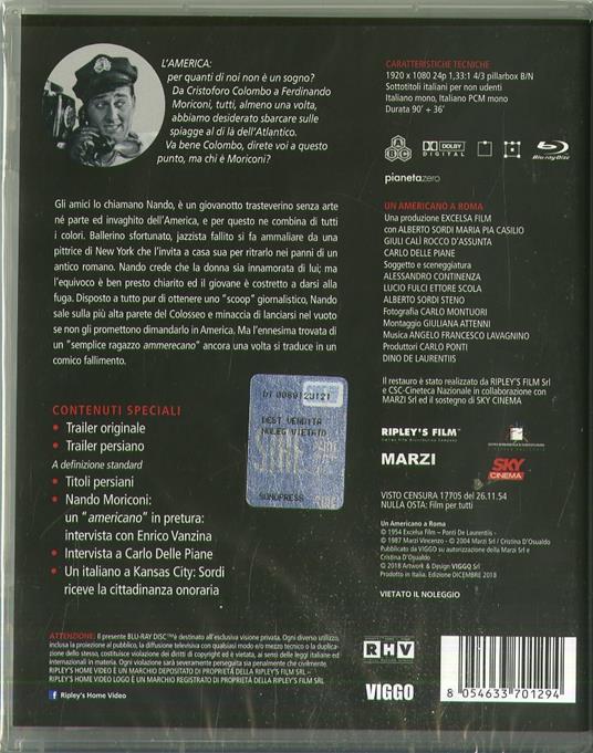 Un americano a Roma (Blu-ray) di Steno - Blu-ray - 2