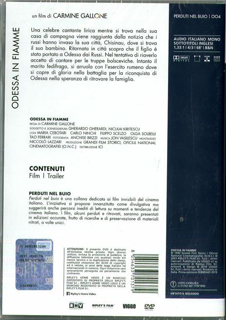 Odessa in fiamme (DVD) di Carmine Gallone - DVD - 2