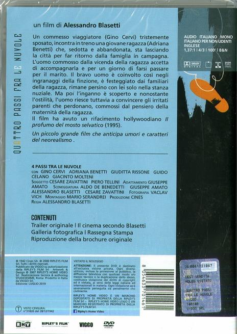 Quattro passi tra le nuvole (DVD) di Alessandro Blasetti - DVD - 2
