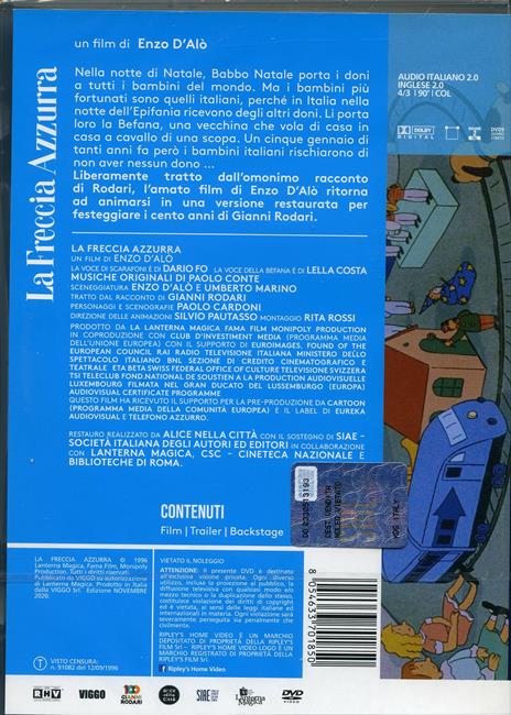 La freccia azzurra (DVD) di Enzo D'Alò - DVD - 2