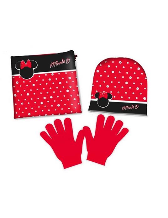 Disney Minnie Set Guanti sciarpa e cappello Taglia 54