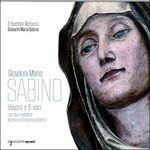 Vespro a cinque voci - CD Audio di Antonino Sabino