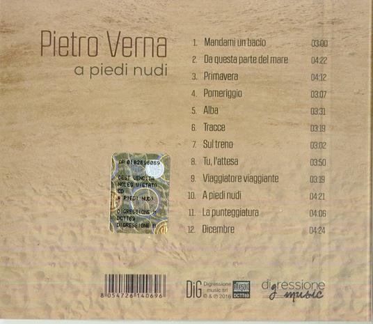 A piedi nudi - CD Audio di Pietro Verna - 2