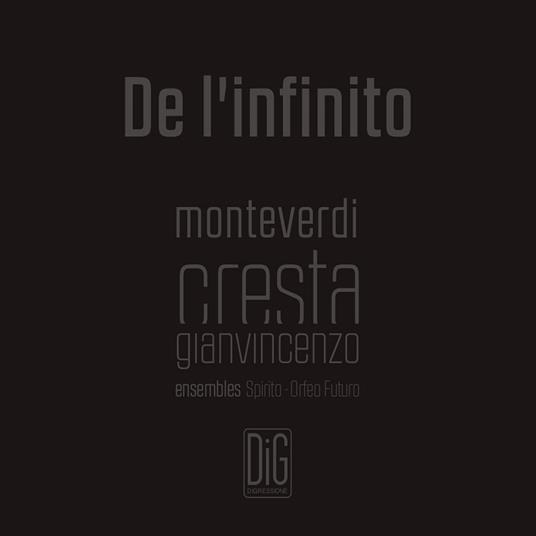 De L'infinito - CD Audio di Claudio Monteverdi