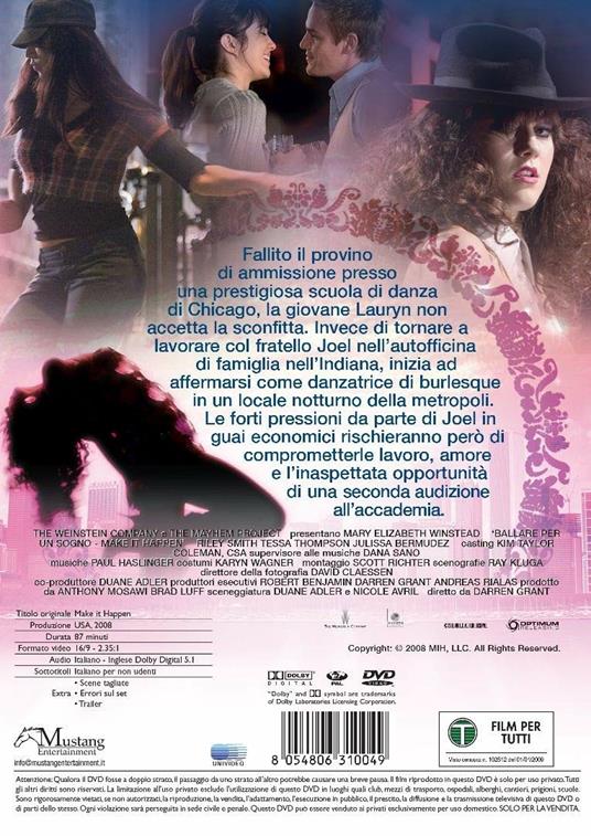 Ballare per un sogno (DVD) di Darren Grant - DVD - 2