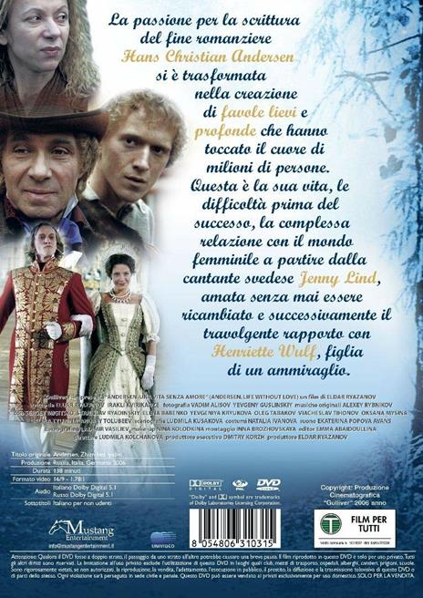 Andersen, una vita senza amore (DVD) di Eldar Rjazanov - DVD - 2
