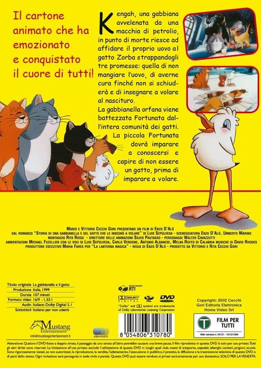 La gabbianella e il gatto (DVD) di Enzo D'Alò - DVD - 2