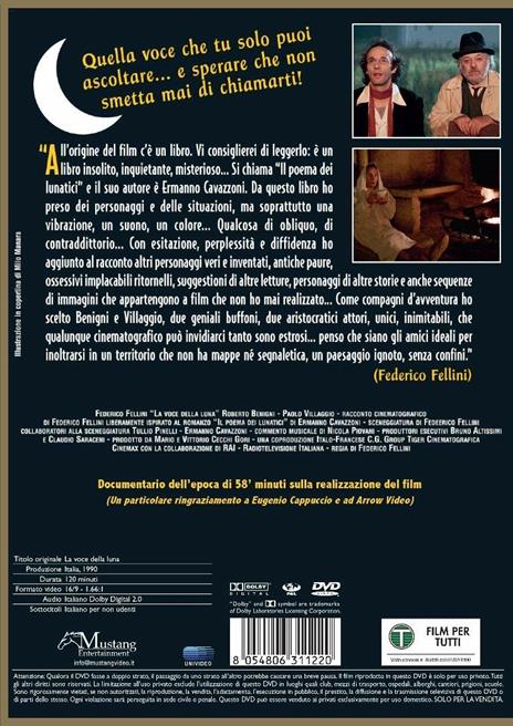 La voce della luna (DVD) di Federico Fellini - DVD - 2