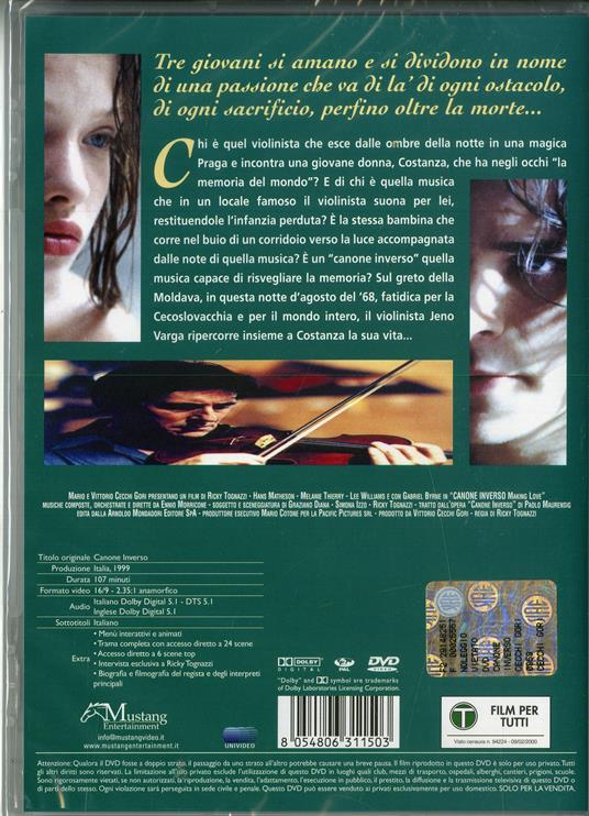 Canone inverso. New Edition (DVD) di Ricky Tognazzi - DVD - 2