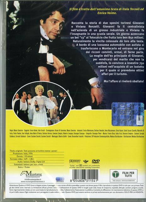 Tutti si possono arricchire tranne i poveri (DVD) di Mauro Severino - DVD - 2
