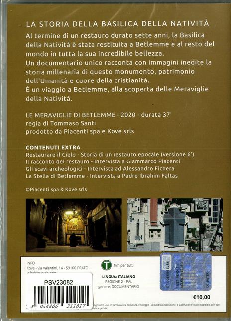 Le meraviglie di Betlemme (DVD) di Tommaso Santi - DVD - 2