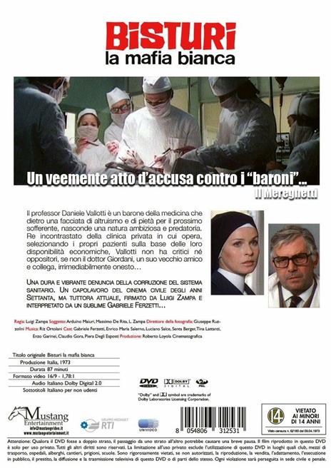 Bisturi. La mafia bianca (DVD) di Luigi Zampa - DVD - 2