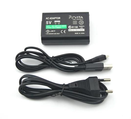 Caricabatterie Alimentatore Da Rete 220v 5v 1.5a Per Console Ps Vita 2000