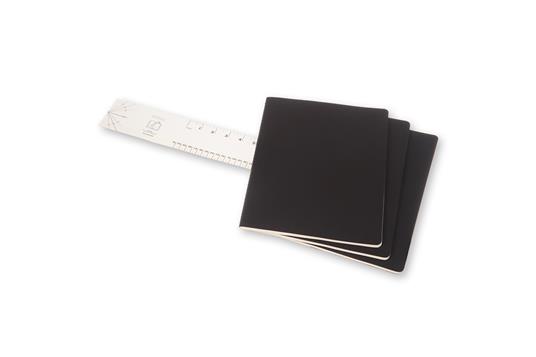 Quaderno Cahier Journal Moleskine XXL a righe nero. Black. Set da 3 - 3
