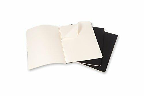 Set da 3 quaderni taccuini Cahier Journal Moleskine XXL, pagine bianche. Nero - 2