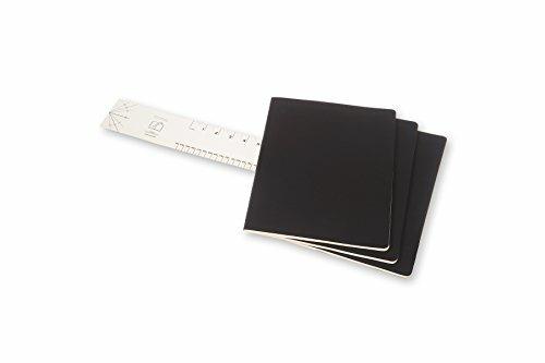 Set da 3 quaderni taccuini Cahier Journal Moleskine XXL, pagine bianche. Nero - 3