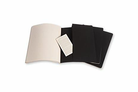 Set da 3 quaderni taccuini Cahier Journal Moleskine XXL, pagine bianche. Nero - 4