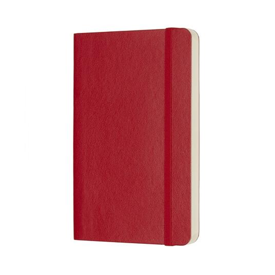 Taccuino Moleskine pocket puntinato copertina morbida rosso. Scarlet Red - 2