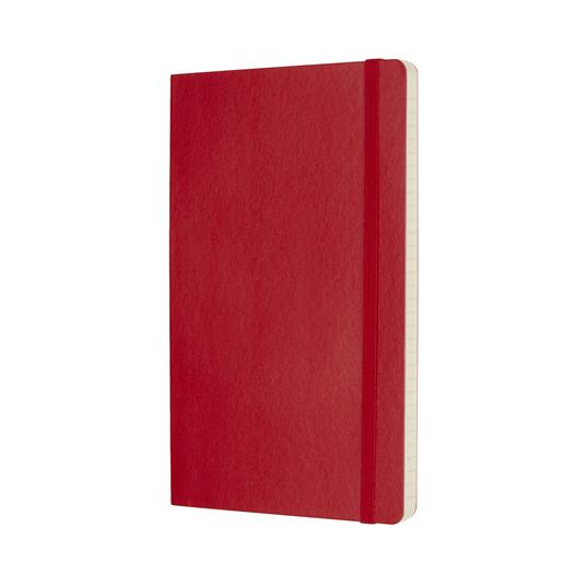 Taccuino Moleskine large a righe copertina morbida rosso. Scarlet Red - 2