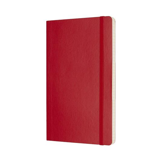 Taccuino Moleskine large a quadretti copertina morbida rosso. Scarlet Red - 2