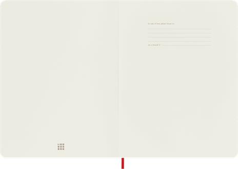 Taccuino Moleskine XL a righe copertina morbida rosso. Scarlet Red - 2