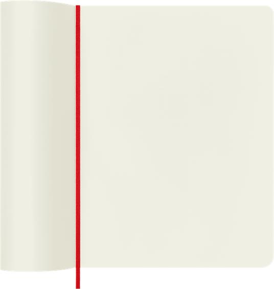 Taccuino Moleskine XL a pagine bianche copertina morbida rosso. Scarlet Red - 3