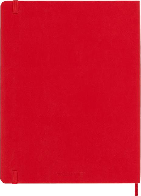 Taccuino Moleskine XL a pagine bianche copertina morbida rosso. Scarlet Red - 5