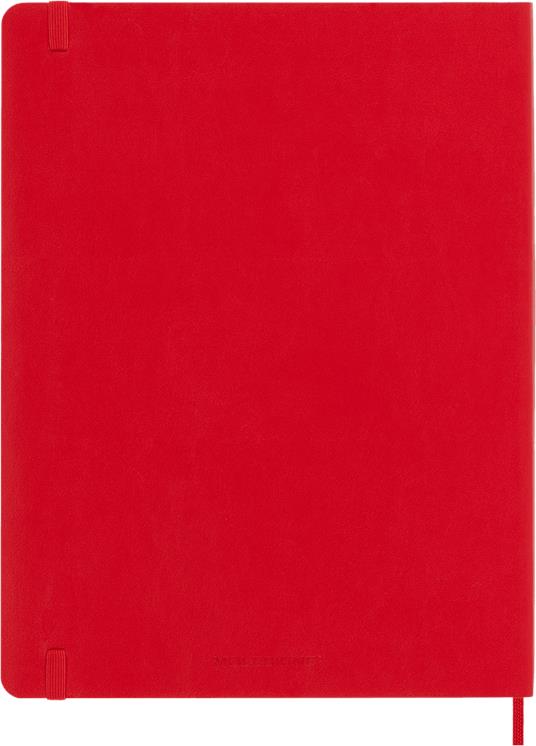 Taccuino Moleskine XL a pagine bianche copertina morbida rosso. Scarlet Red - 5