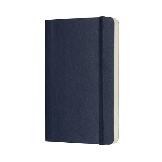 Taccuino Moleskine pocket a pagine bianche copertina morbida blu. Sapphire Blue - 2