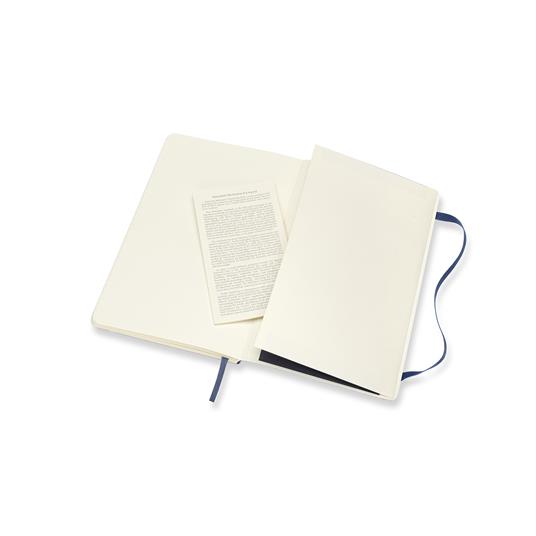 Taccuino Moleskine large a righe copertina morbida blu. Sapphire Blue - 5