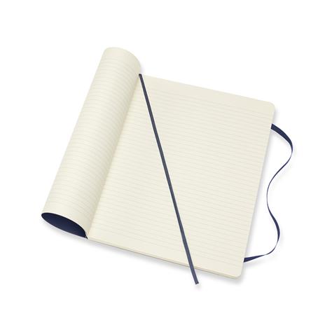 Taccuino Moleskine XL a righe copertina morbida blu. Sapphire Blue - 4