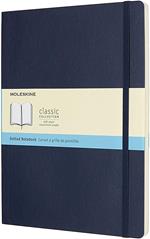 Taccuino Moleskine XL puntinato copertina morbida blu. Sapphire Blue