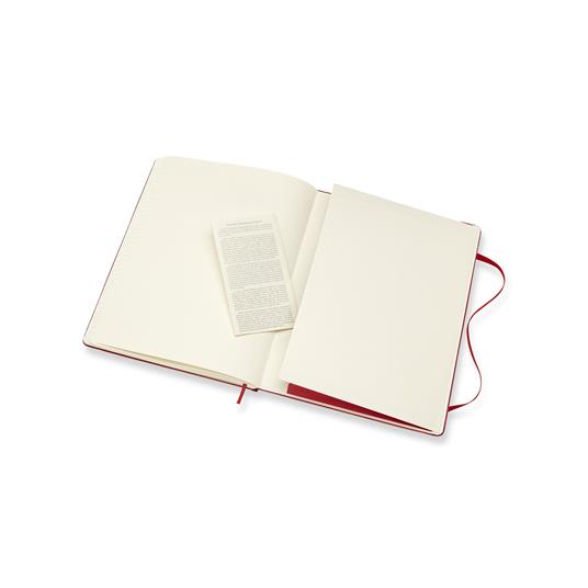 Taccuino Moleskine XL a righe copertina rigida rosso. Scarlet Red - 5