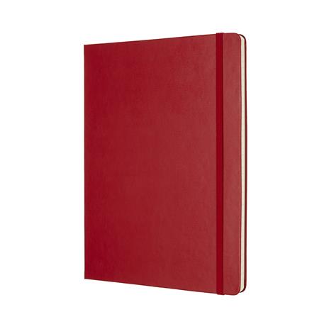 Taccuino Moleskine XL a righe copertina rigida rosso. Scarlet Red - 2