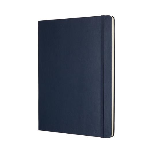 Taccuino Moleskine XL a pagine bianche copertina rigida blu. Sapphire Blue - 2